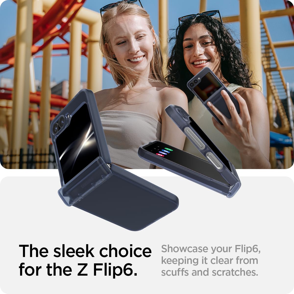 Foto 4 pulgar | Funda Spigen Ultra Hybrid Pro Para Galaxy Z Flip 6, Color Azul Marino - Venta Internacional.