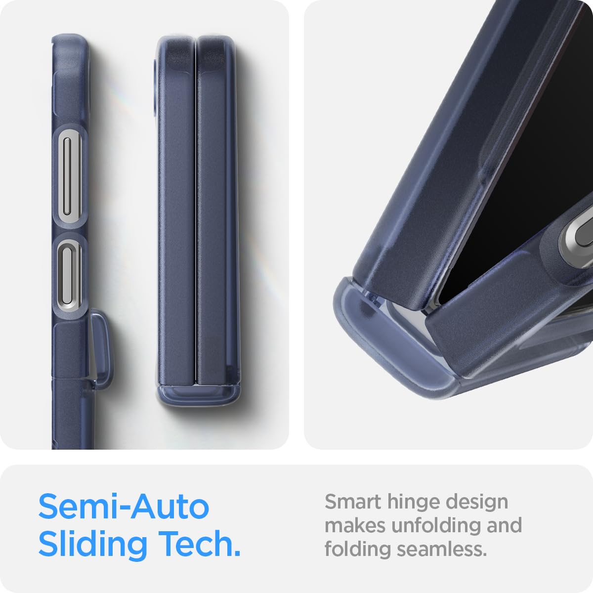 Foto 6 pulgar | Funda Spigen Ultra Hybrid Pro Para Galaxy Z Flip 6, Color Azul Marino - Venta Internacional.