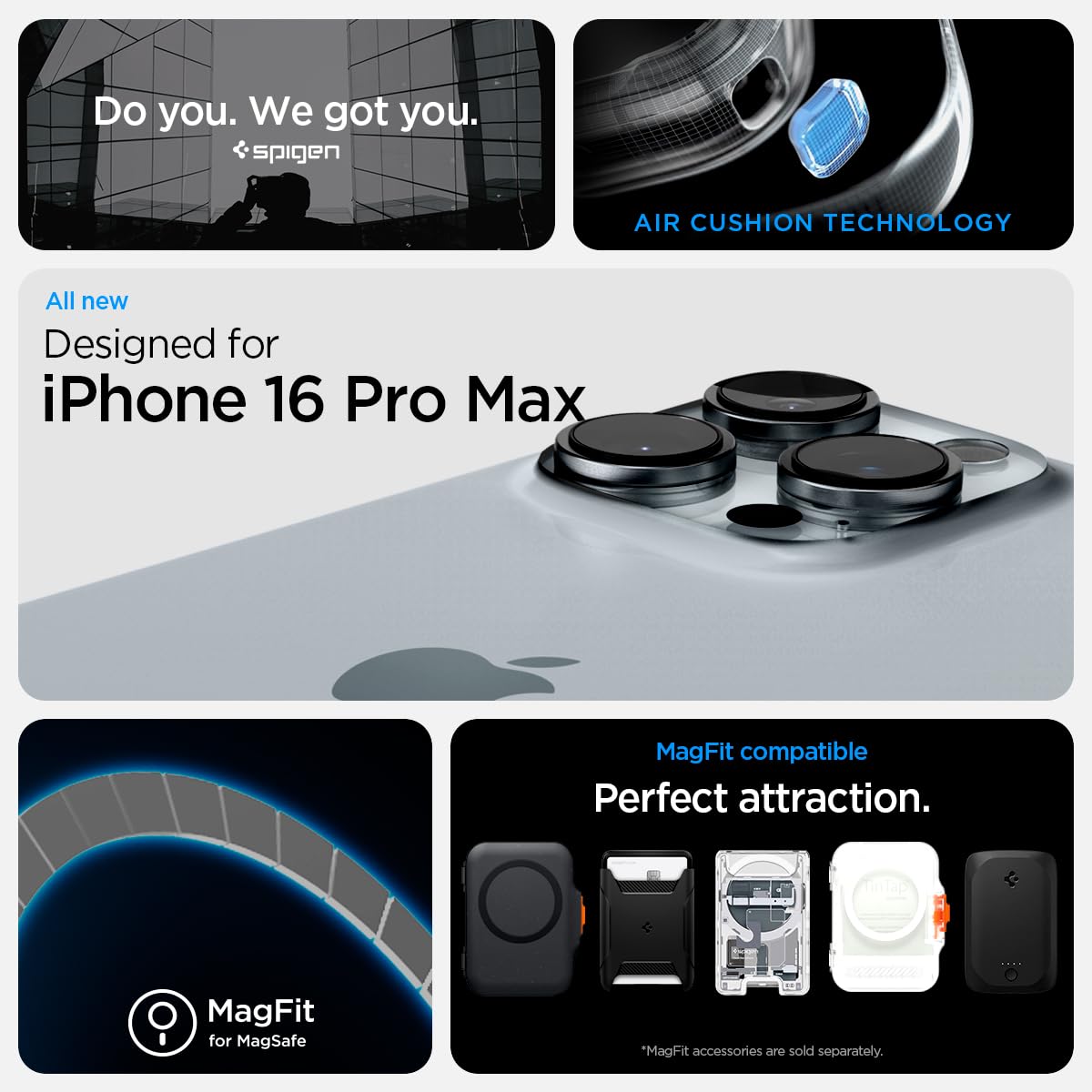 Foto 3 pulgar | Funda Spigen Ultra Hybrid Magfit Para Iphone 16 Pro Max - Venta Internacional.