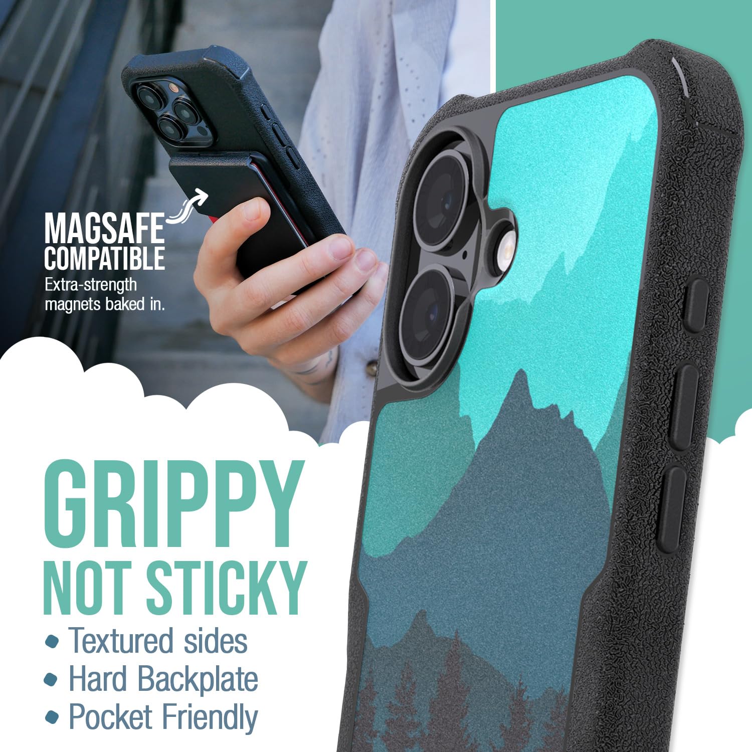 Foto 2 | Funda Magnética Protectora Smartish Gripzilla Para Iphone 16 - Venta Internacional.