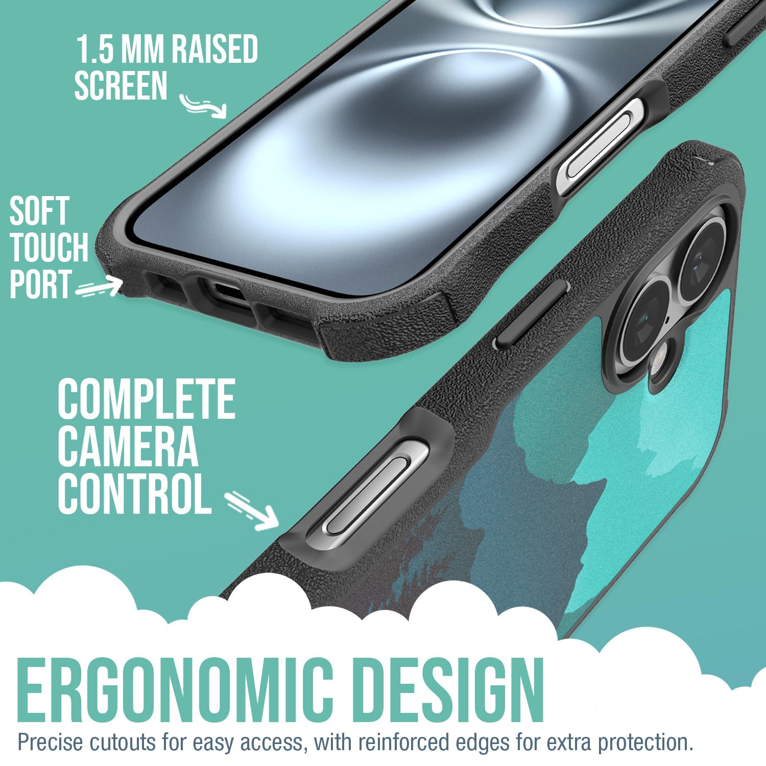 Foto 3 | Funda Magnética Protectora Smartish Gripzilla Para Iphone 16 - Venta Internacional.