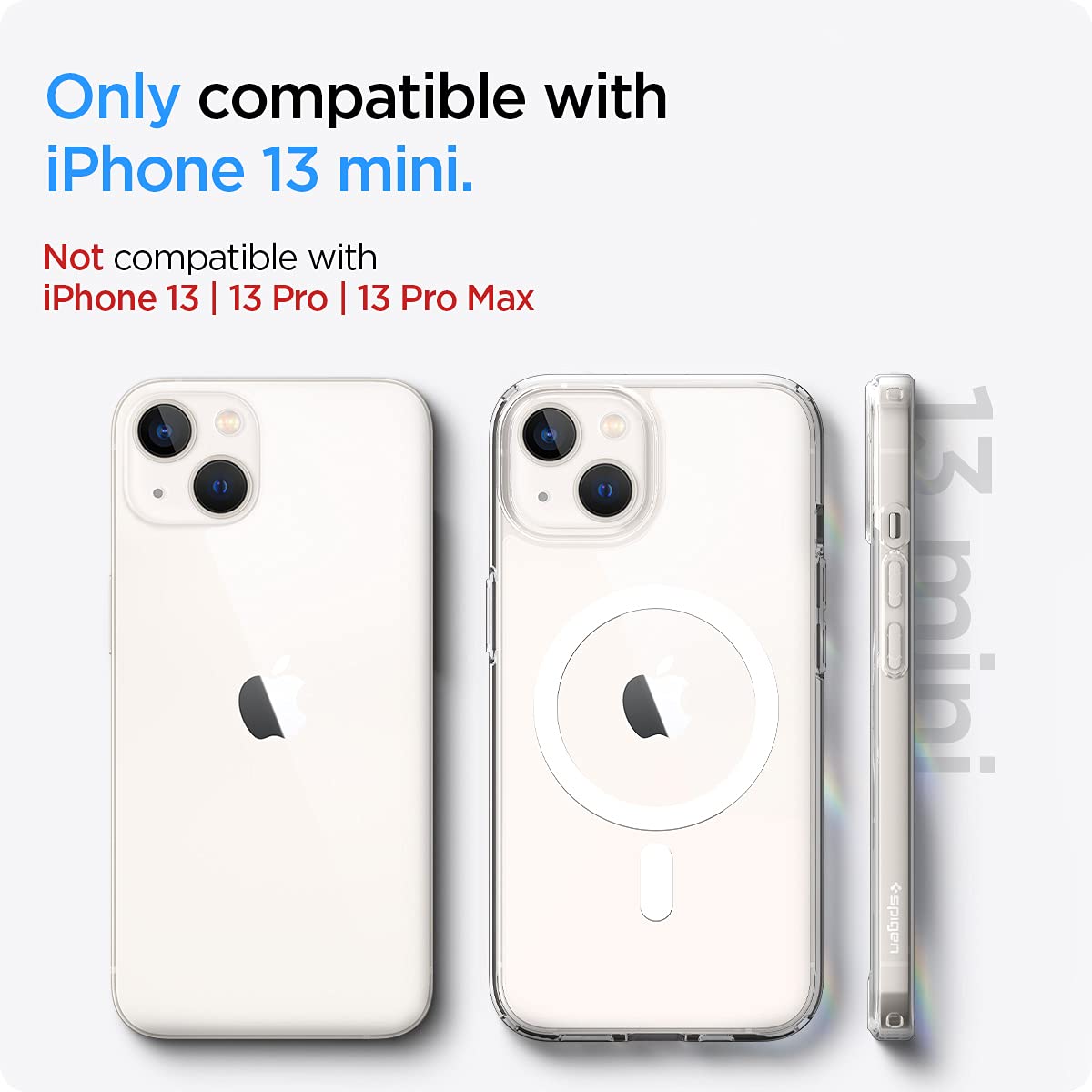 Foto 3 pulgar | Funda De Teléfono Spigen Ultra Hybrid Magfit Para Iphone 13 Mini - Venta Internacional.