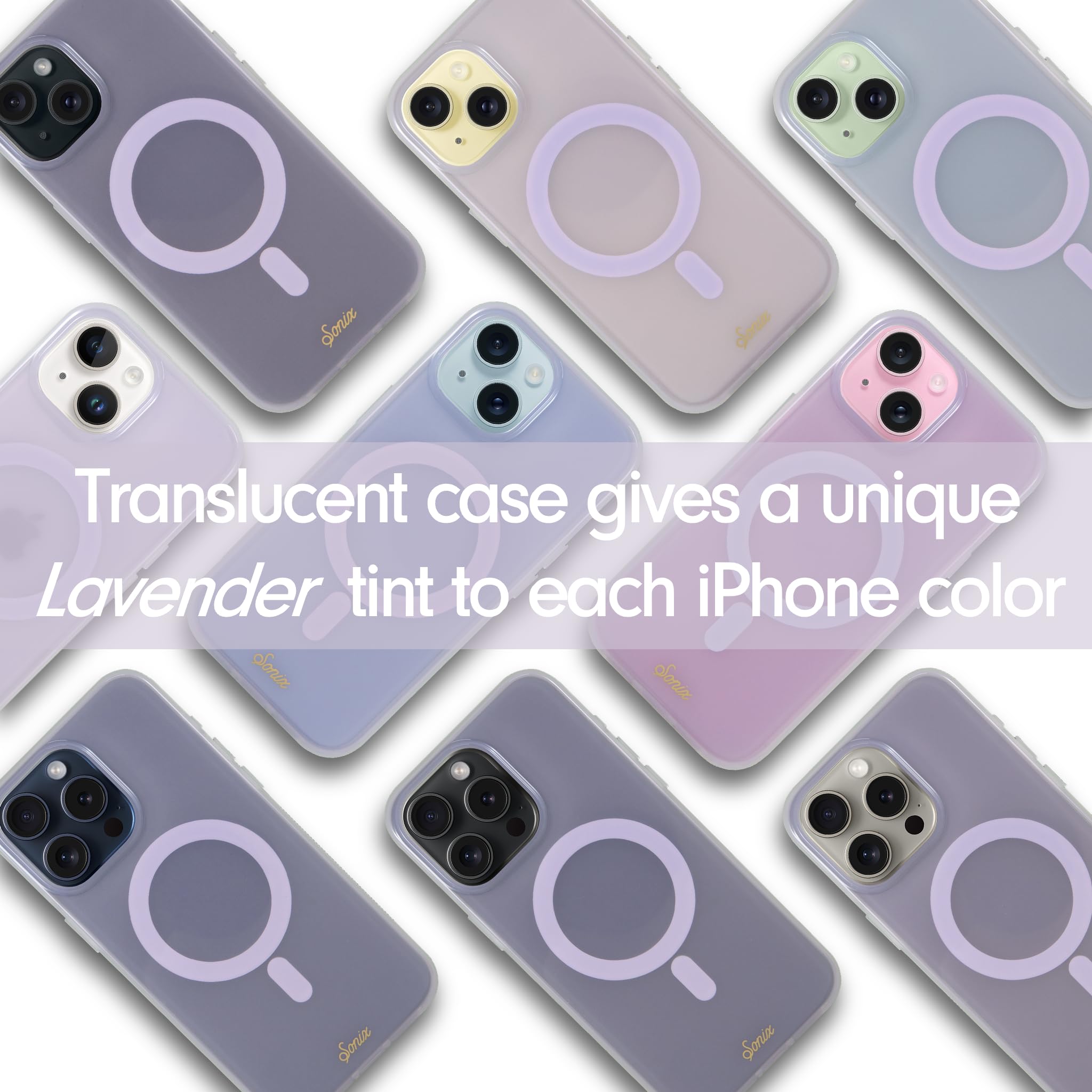 Foto 3 pulgar | Funda De Teléfono Sonix Jelly Lavender Para Iphone 15 Pro Con Magsafe - Venta Internacional.