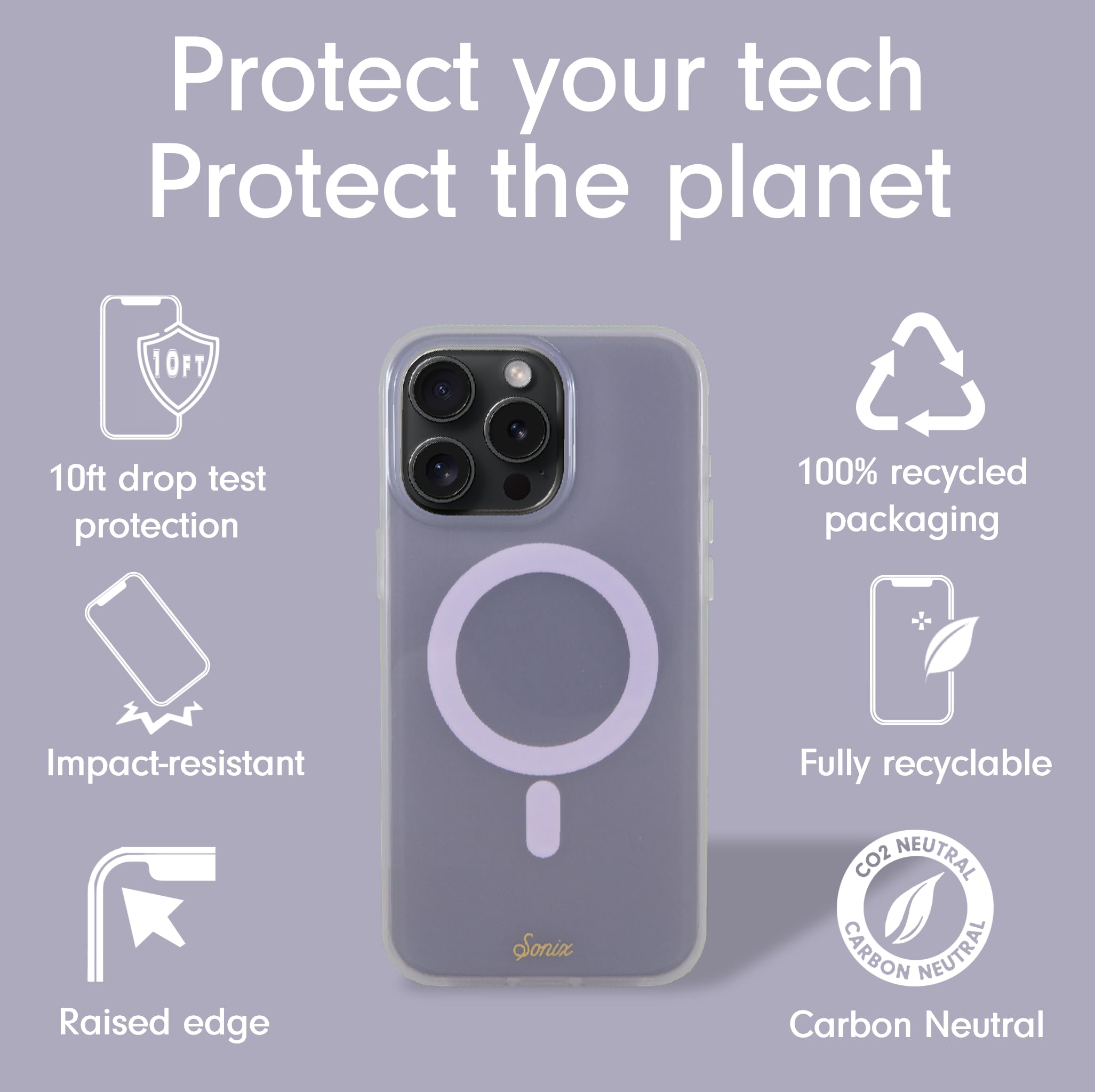 Foto 5 pulgar | Funda De Teléfono Sonix Jelly Lavender Para Iphone 15 Pro Con Magsafe - Venta Internacional.