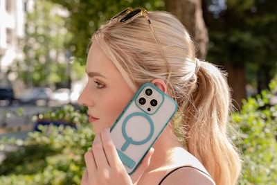Foto 6 | Funda Zagg Santa Cruz Snap Con Soporte Para Iphone 16 Pro, Color Azul - Venta Internacional.