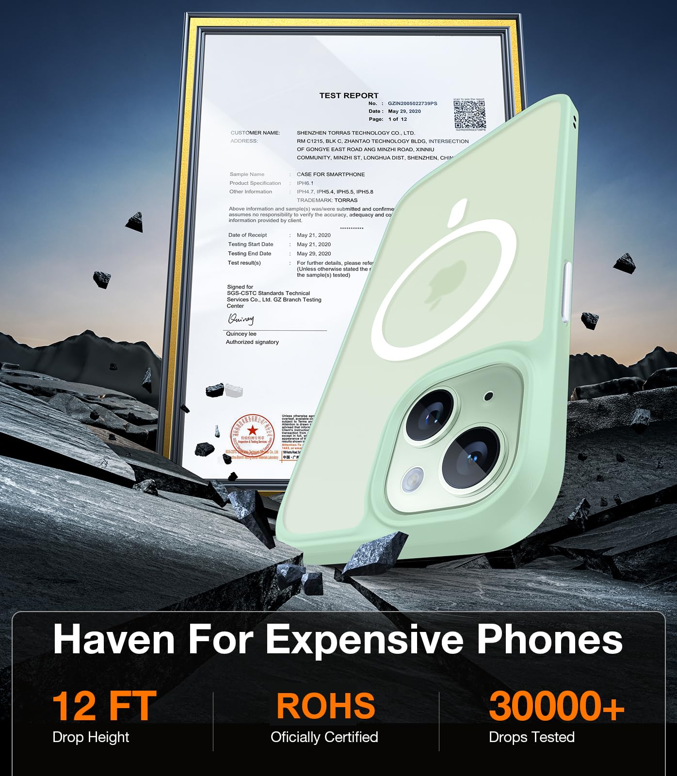 Foto 4 | Funda Magnética Torras Para Iphone 14/15, Color Verde - Venta Internacional.
