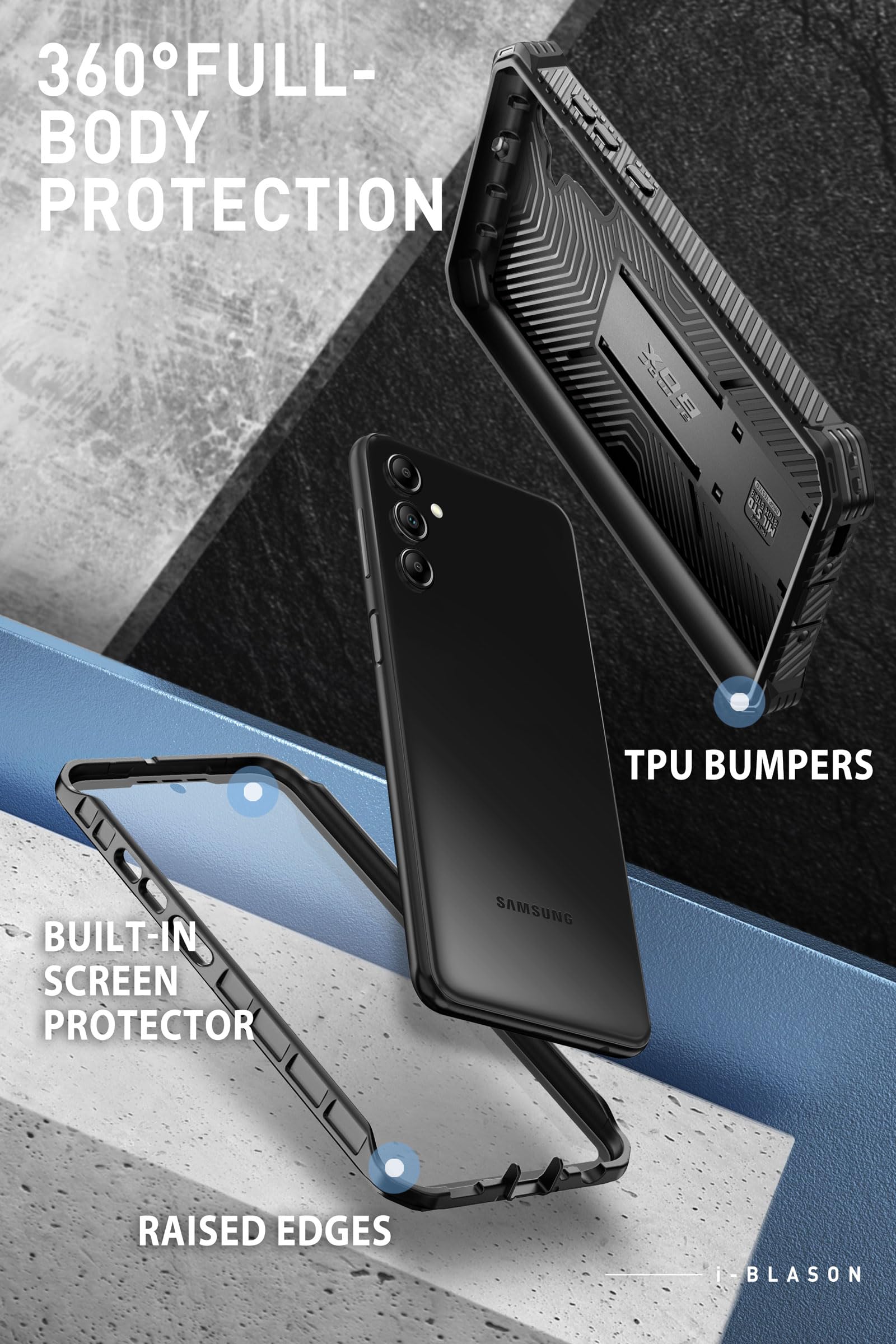 Foto 4 pulgar | Funda I-blason Armorbox Para Samsung Galaxy S23 Fe, Color Negro - Venta Internacional.