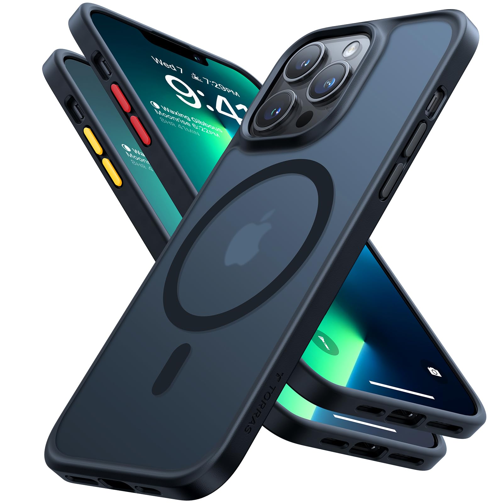 Foto 1 | Funda De Teléfono Torras Stronger Magnetic Para Iphone 13 Pro, Color Negro Translúcido - Venta Internacional.