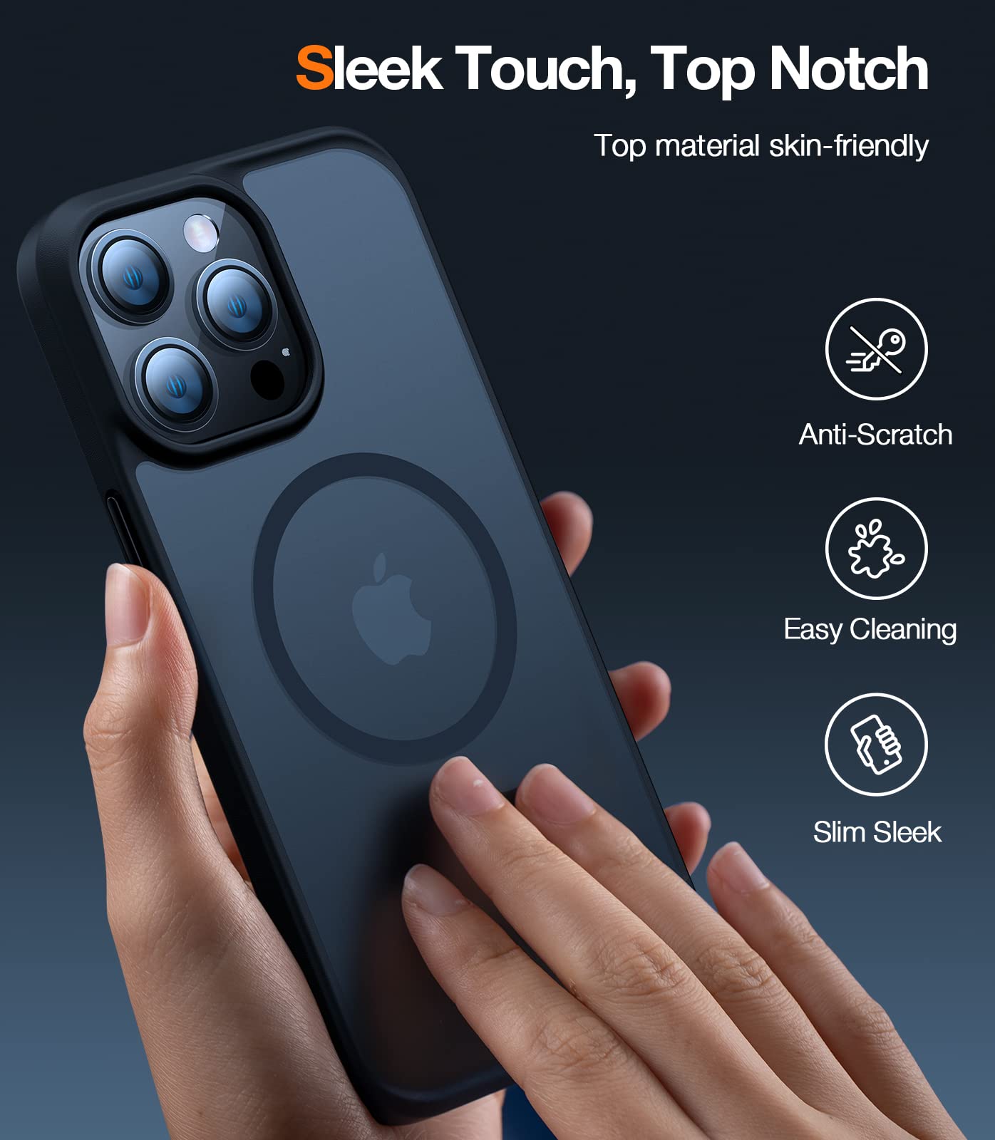 Foto 8 pulgar | Funda De Teléfono Torras Stronger Magnetic Para Iphone 13 Pro, Color Negro Translúcido - Venta Internacional.