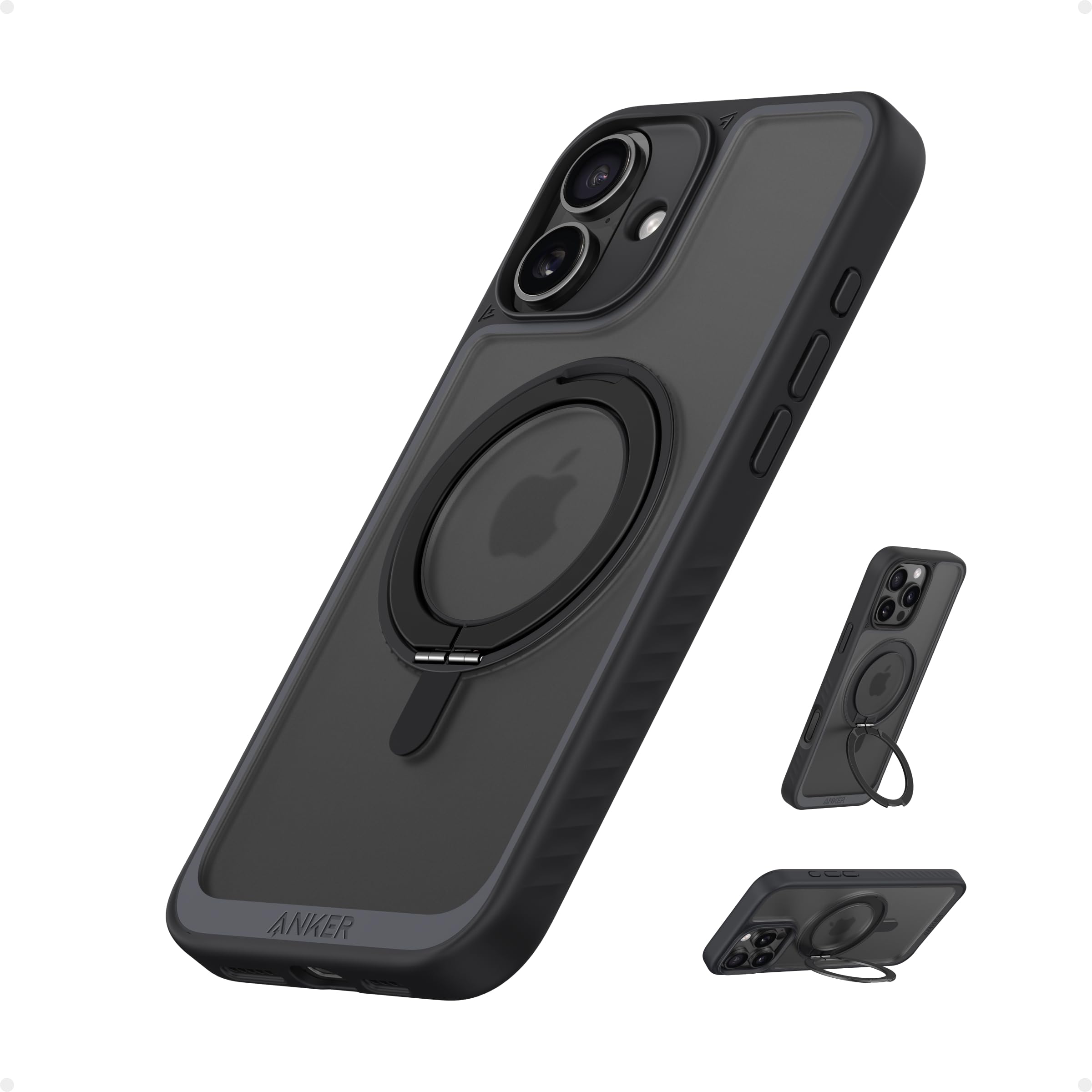 Funda Para Teléfono Anker Ultra Magnetic Con Soporte Anular De 360° Para Iphone 16 - Venta Internacional.