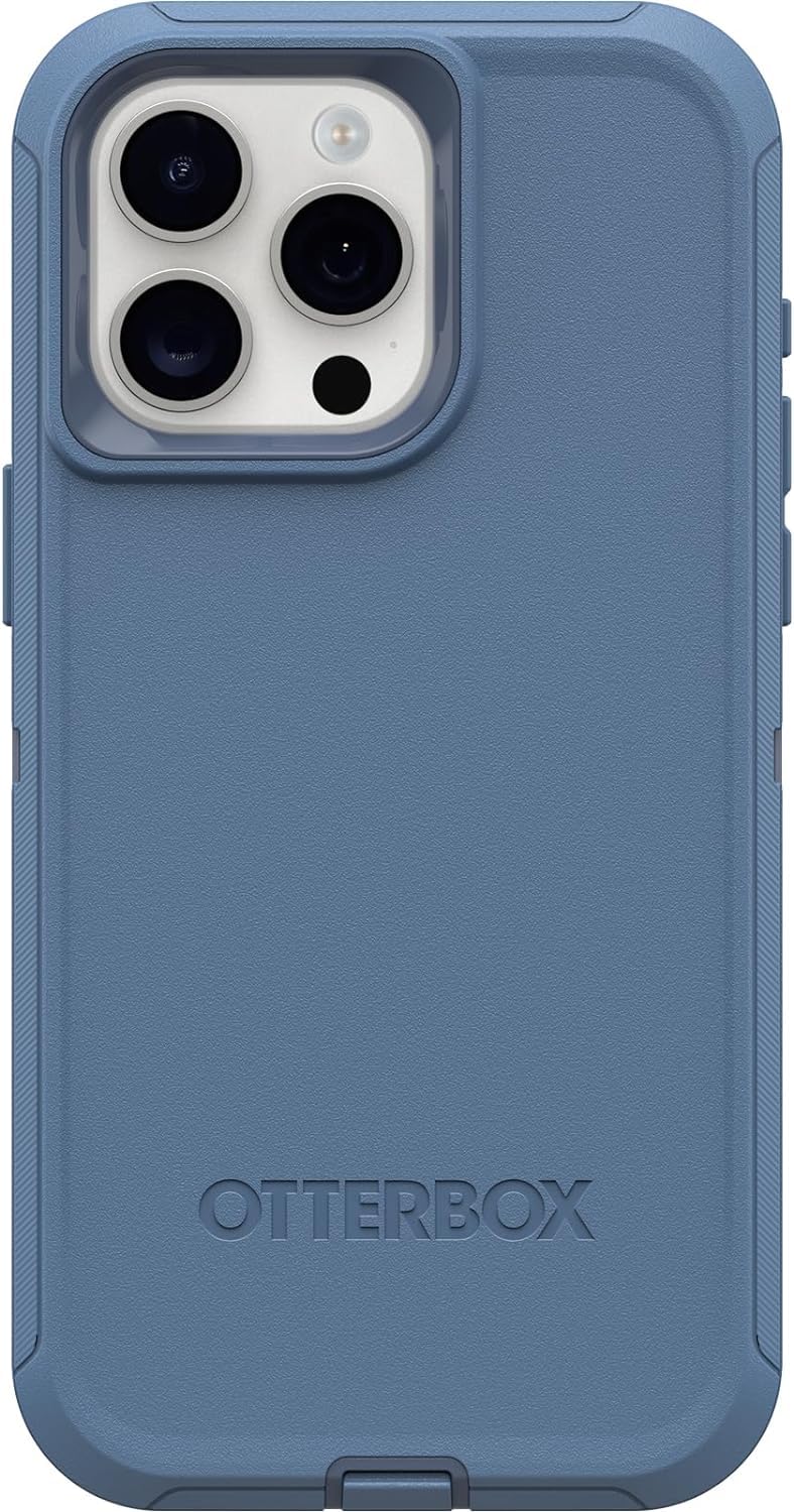 Foto 4 pulgar | Funda Otterbox Defender Series Para Iphone 15 Pro Max Azul - Venta Internacional.