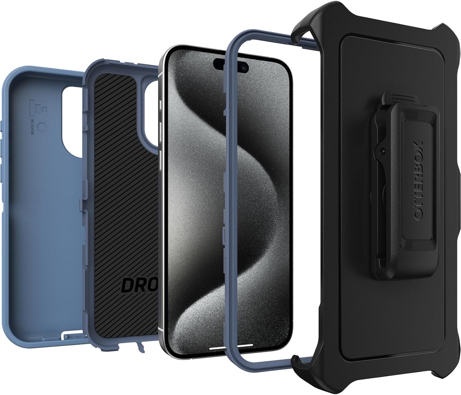 Foto 5 | Funda Otterbox Defender Series Para Iphone 15 Pro Max Azul - Venta Internacional.