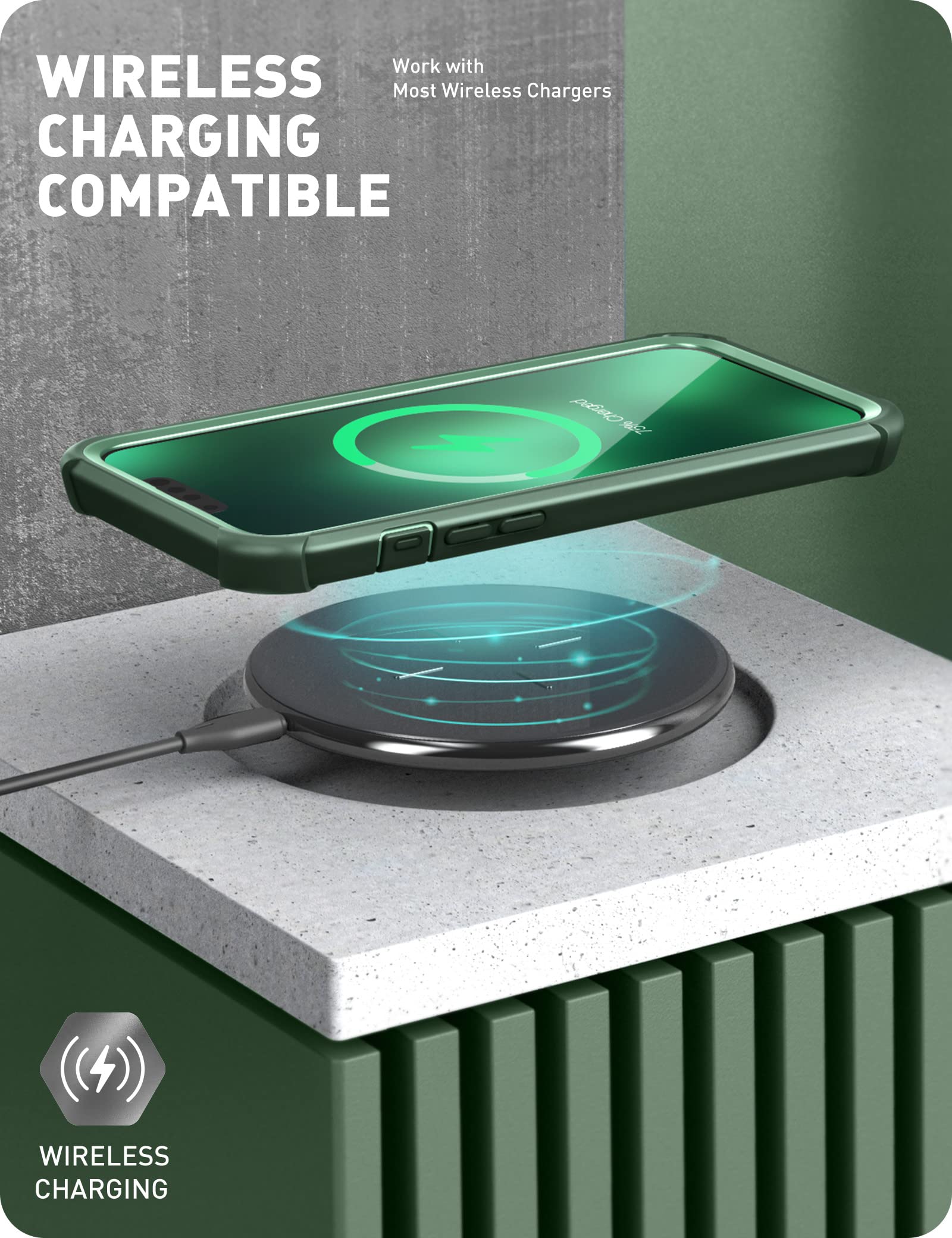 Foto 8 pulgar | Funda I-blason Ares Para Iphone 13 Pro Max De 6.7 Pulgadas, Color Verde - Venta Internacional.