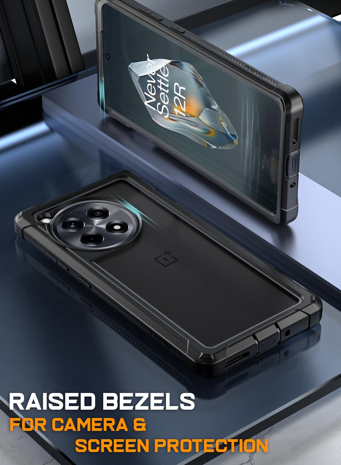 Foto 8 pulgar | Funda Para Teléfono Poetic Guardian Oneplus 12r 5g 2024 Negro/transparente - Venta Internacional.
