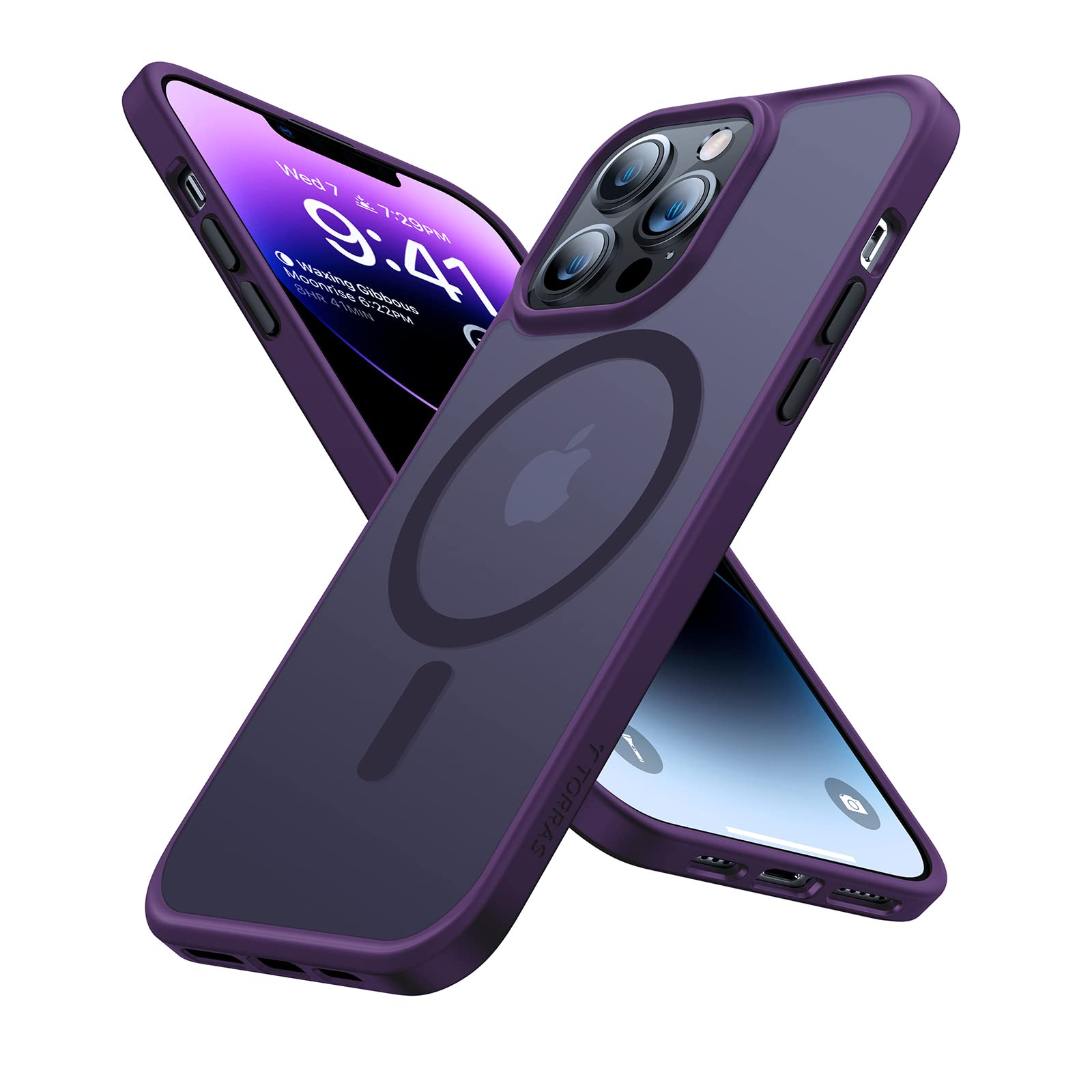 Foto 2 pulgar | Funda De Teléfono Torras Magnetic Para Iphone 13 Pro Max Morada - Venta Internacional.