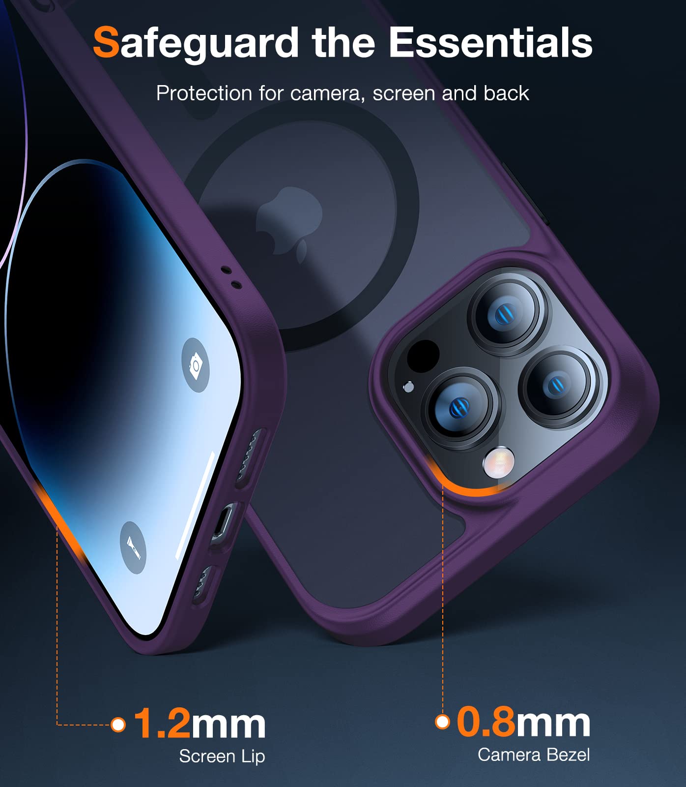 Foto 6 pulgar | Funda De Teléfono Torras Magnetic Para Iphone 13 Pro Max Morada - Venta Internacional.