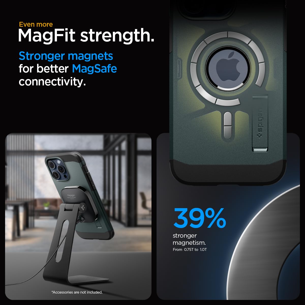 Foto 7 | Funda Spigen Tough Armor Magfit Para El Iphone 15 Pro (2023) - Venta Internacional.