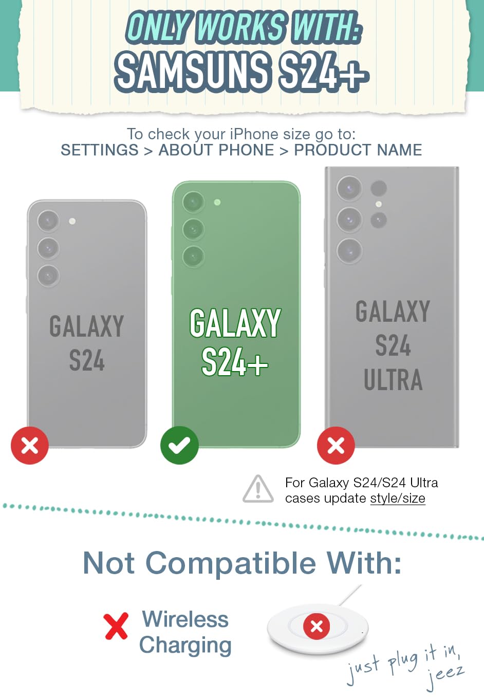 Foto 5 | Funda Tipo Cartera Smartish Galaxy S24 Plus Wallet Slayer Vol. 1 - Venta Internacional.