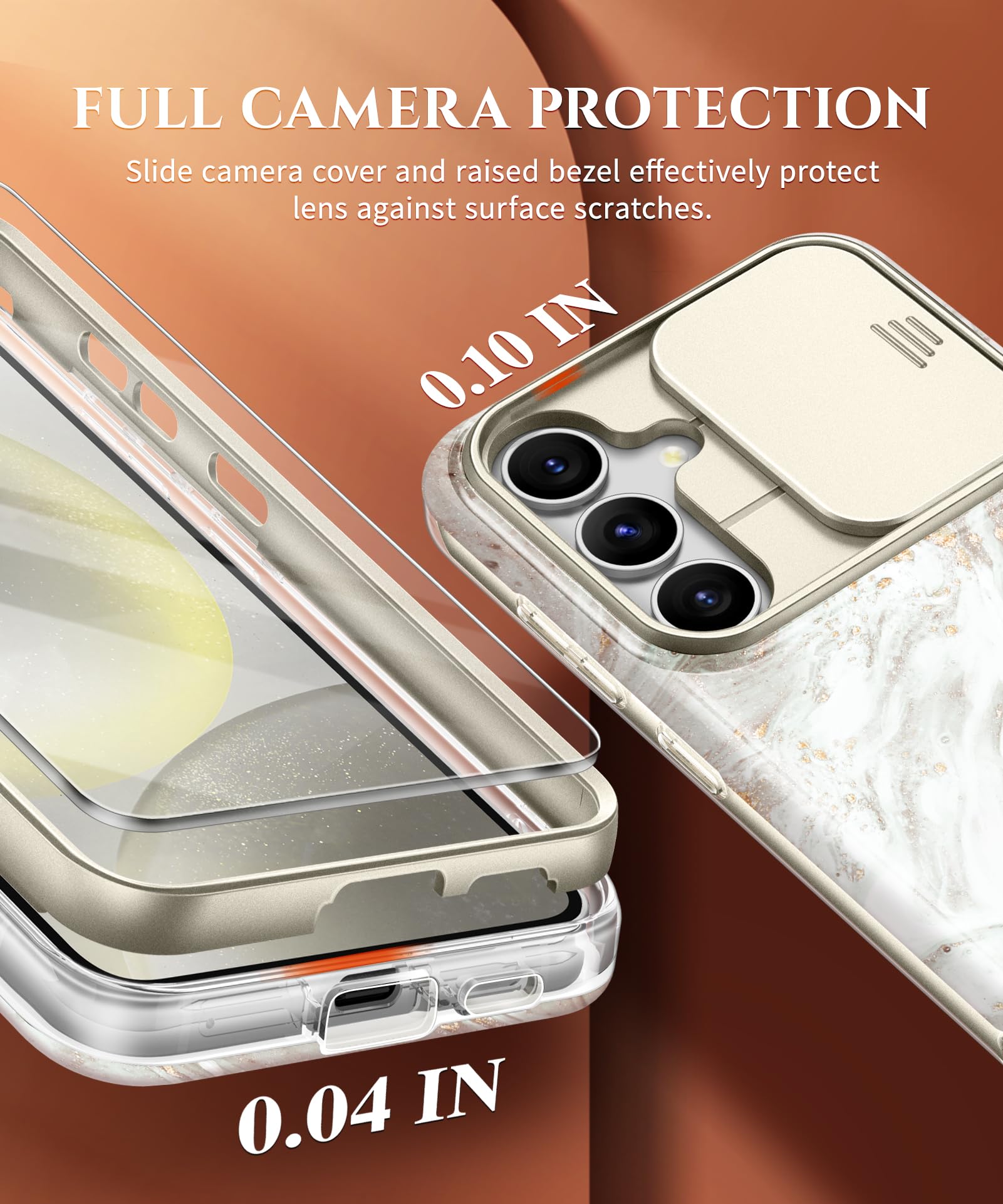Foto 4 pulgar | Funda De Teléfono Gviewin Diseñada Para Samsung Galaxy S24+ Plus 6.7 - Venta Internacional.