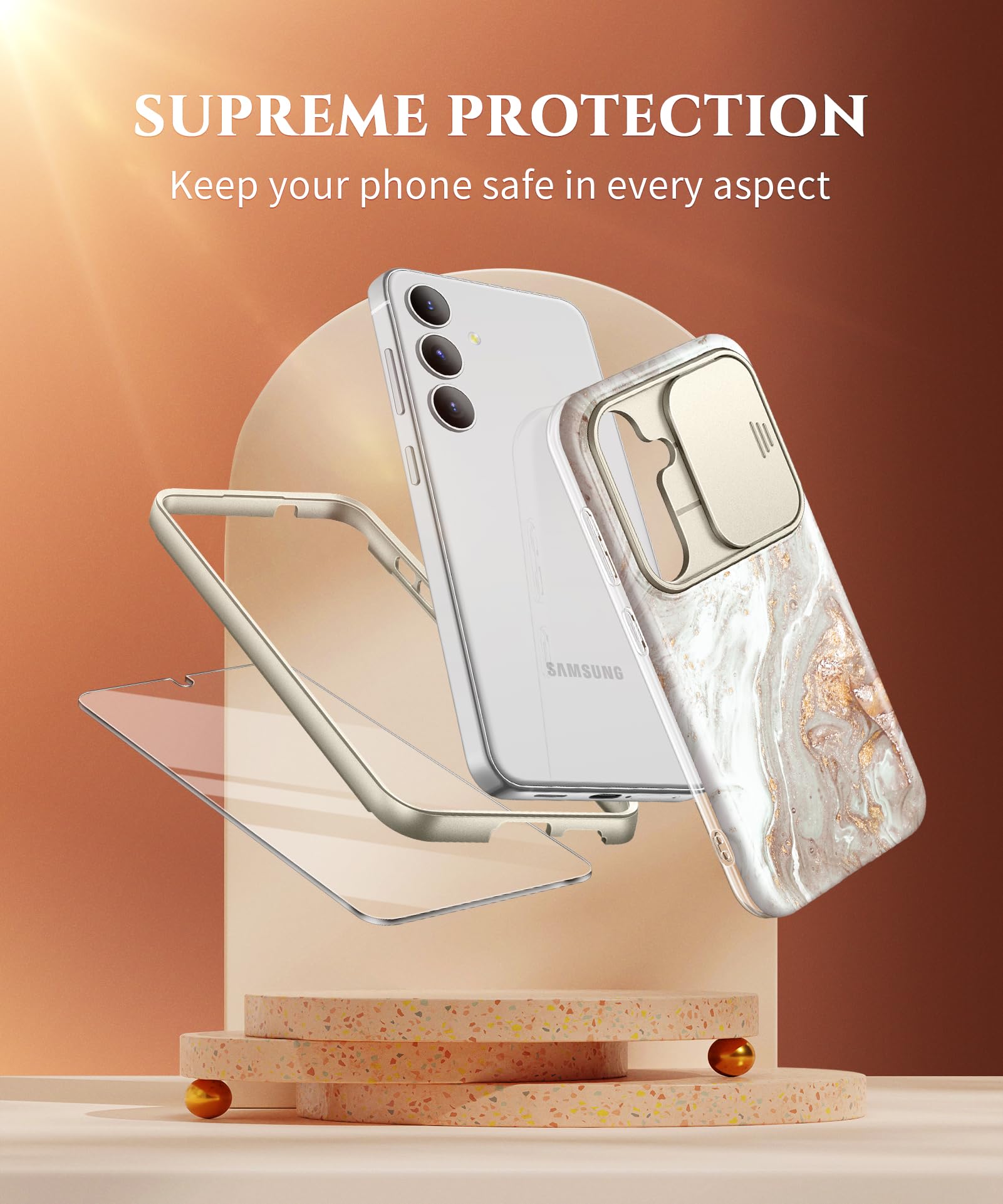 Foto 6 pulgar | Funda De Teléfono Gviewin Diseñada Para Samsung Galaxy S24+ Plus 6.7 - Venta Internacional.