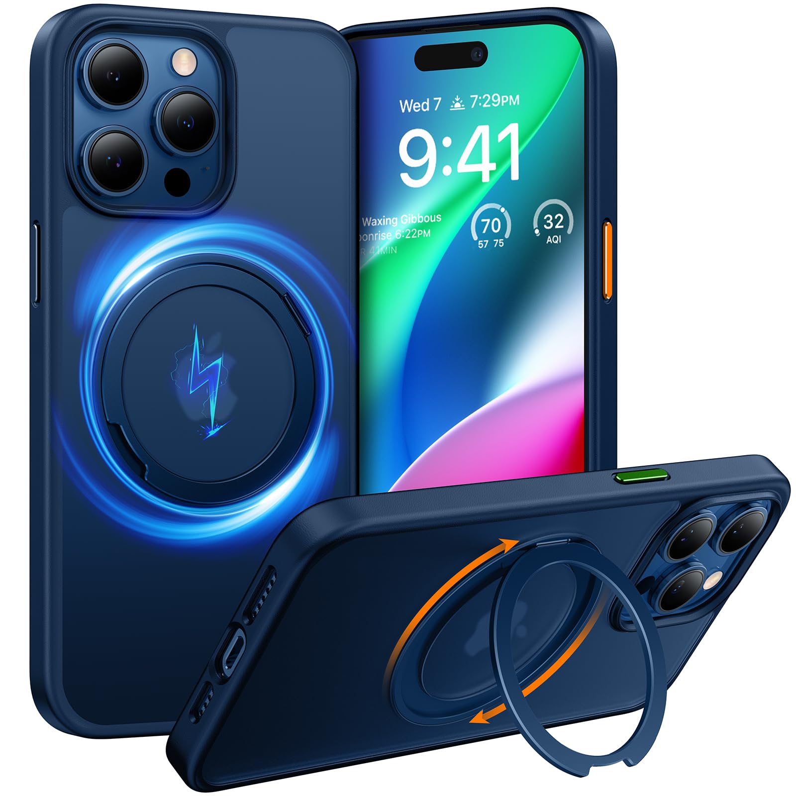 Foto 2 pulgar | Funda Para Teléfono Torras 2024 Con Anillo Giratorio De 360° Mejorado Para Iphone 13 Pro Max - Venta Internacional.