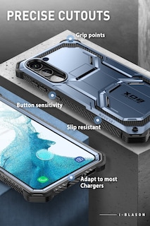 Foto 5 | Funda I-blason Armorbox Para Samsung Galaxy S23 Con Soporte Azul - Venta Internacional.