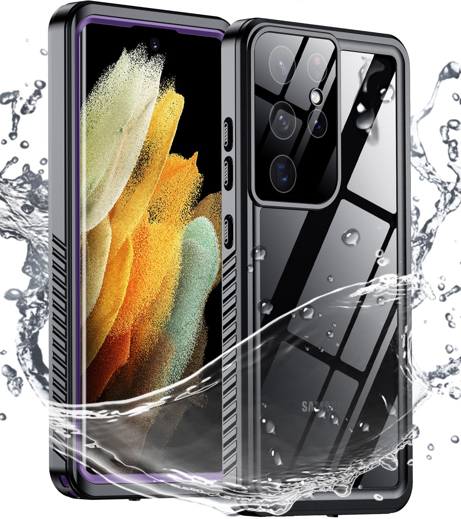 Foto 2 pulgar | Funda Impermeable Spidercase Para Samsung Galaxy S21 Ultra 6.8 Pulgadas - Venta Internacional.