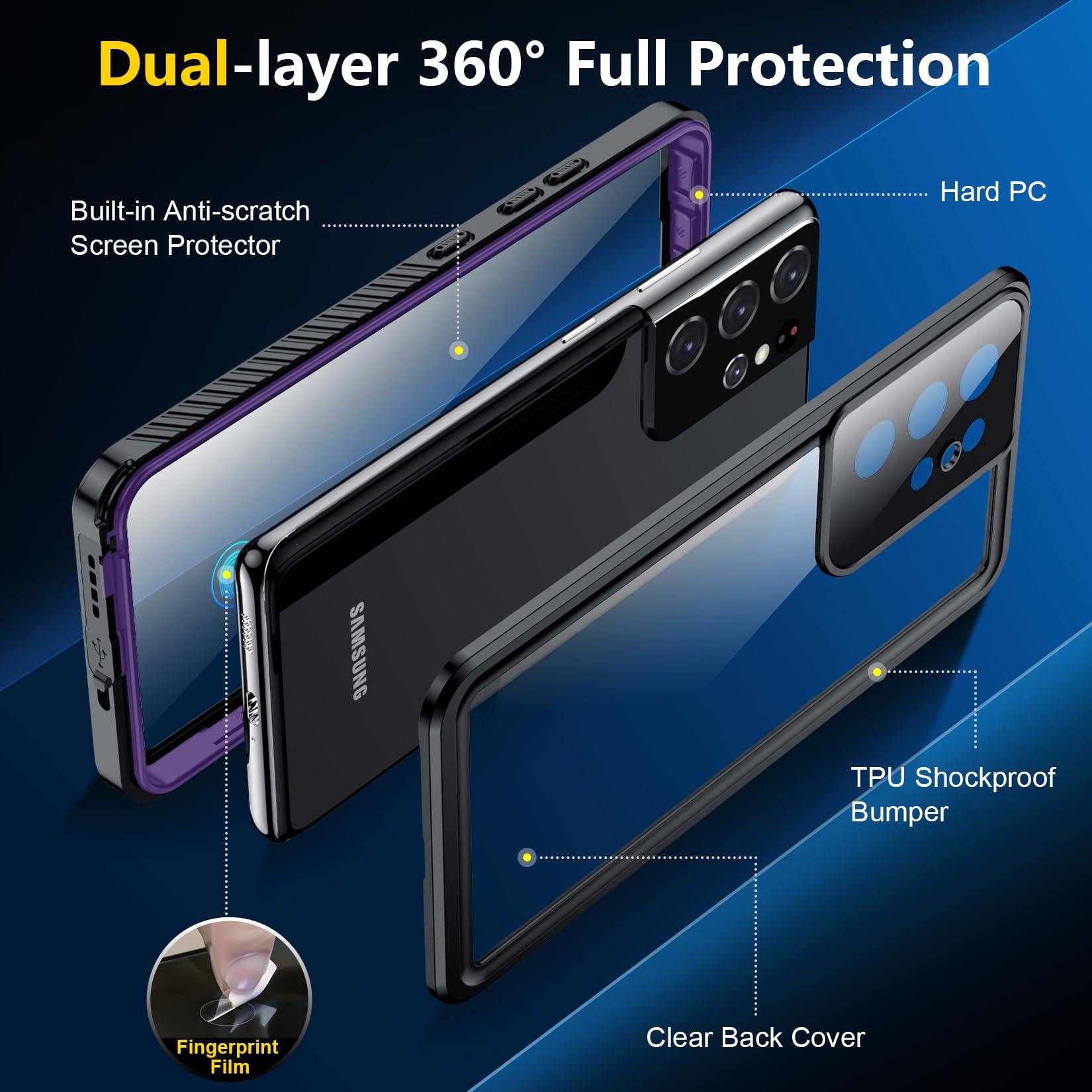 Foto 6 pulgar | Funda Impermeable Spidercase Para Samsung Galaxy S21 Ultra 6.8 Pulgadas - Venta Internacional.
