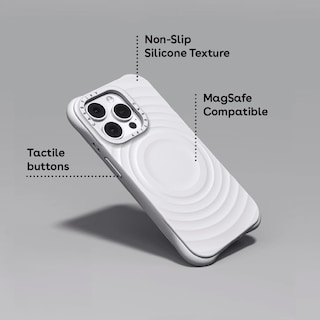Foto 6 | Funda De Teléfono Casetify Ripple De Silicona Blanca Para Iphone 15 Pro - Venta Internacional.