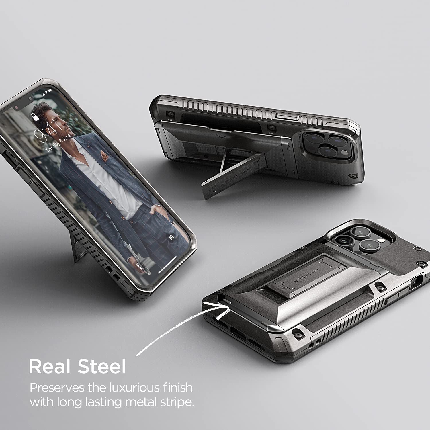 Foto 2 | Funda Para Teléfono Vrs Design Damda Glide Hybrid Iphone 13 Pro Max - Venta Internacional.