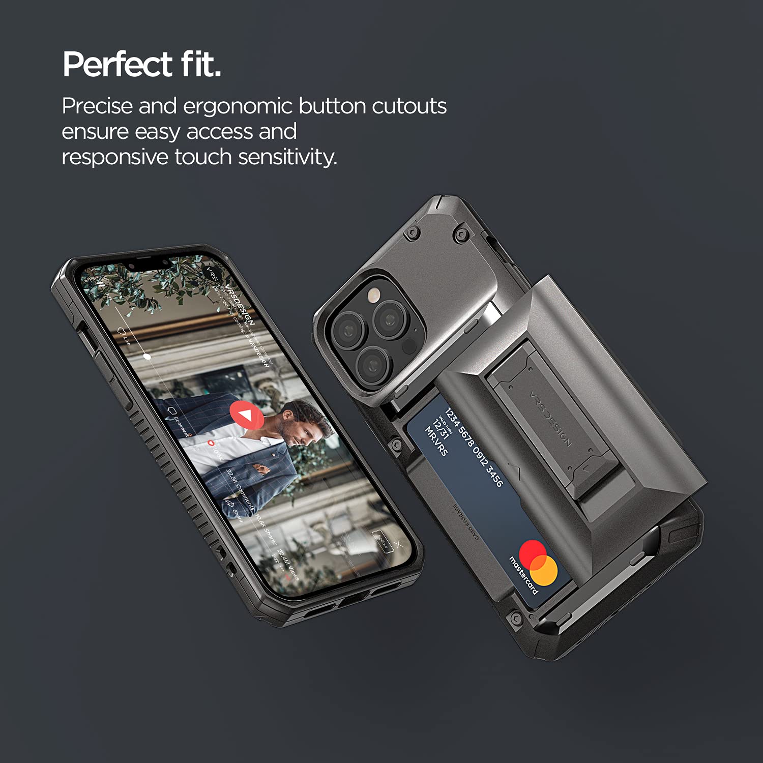 Foto 4 pulgar | Funda Para Teléfono Vrs Design Damda Glide Hybrid Iphone 13 Pro Max - Venta Internacional.