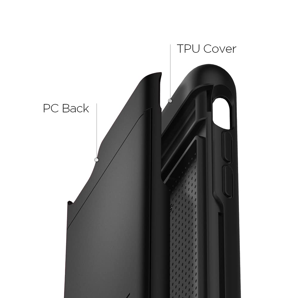Foto 6 pulgar | Funda De Teléfono Spigen Slim Armor Cs Para Iphone Se 2022 Negra - Venta Internacional.