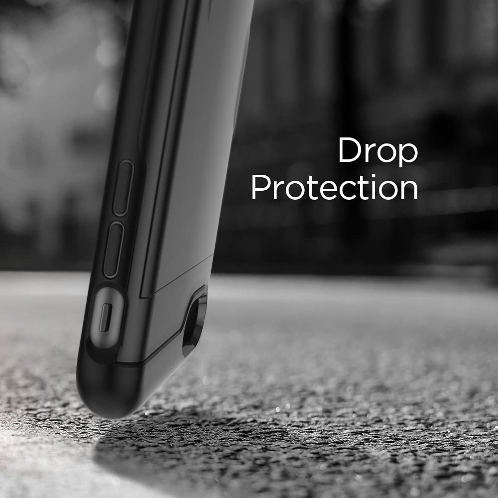 Foto 8 pulgar | Funda De Teléfono Spigen Slim Armor Cs Para Iphone Se 2022 Negra - Venta Internacional.