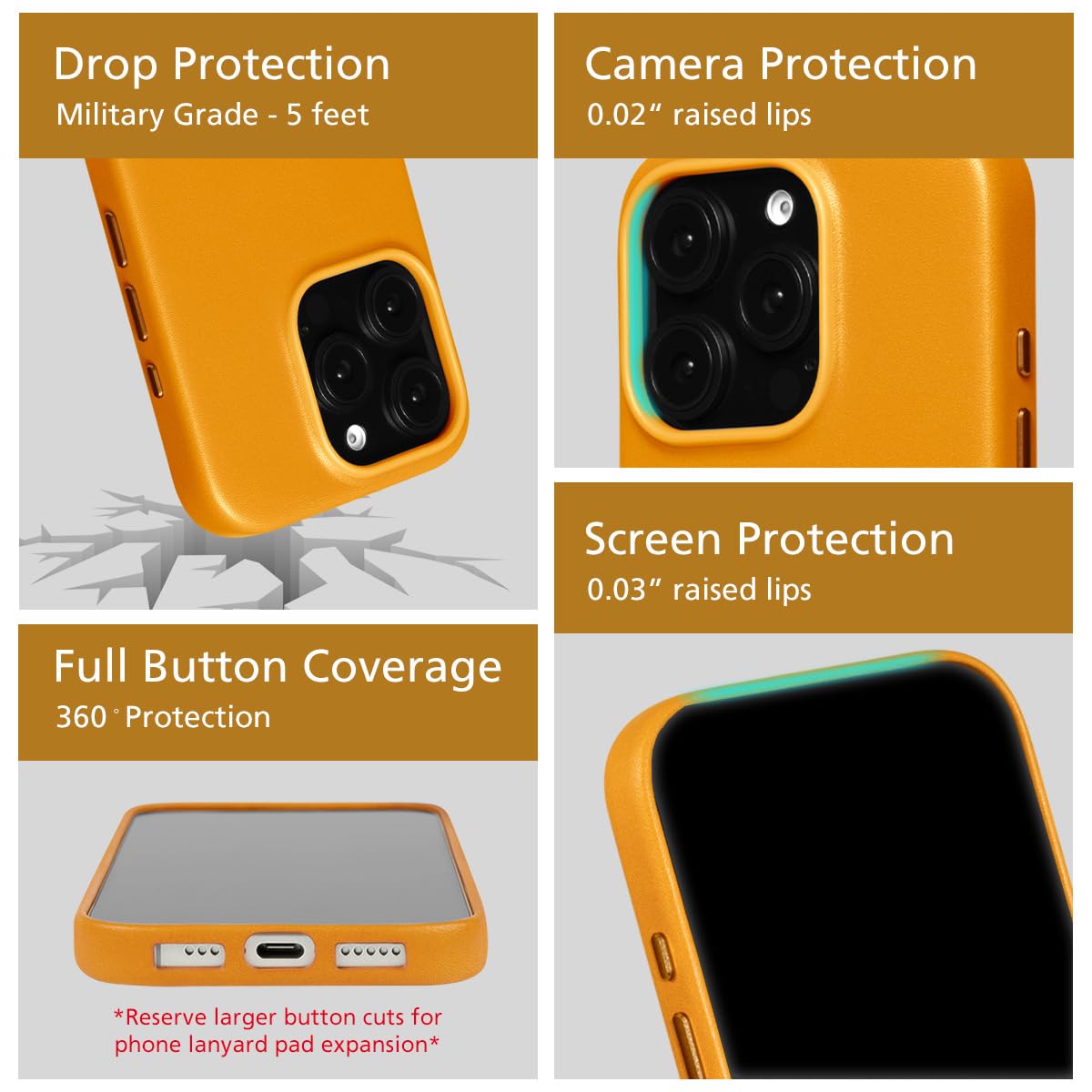 Foto 6 pulgar | Funda De Piel Magnética Compatible Con Iphone 16 Pro Max - Venta Internacional.