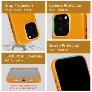 Foto 5 | Funda De Piel Magnética Compatible Con Iphone 16 Pro Max - Venta Internacional.