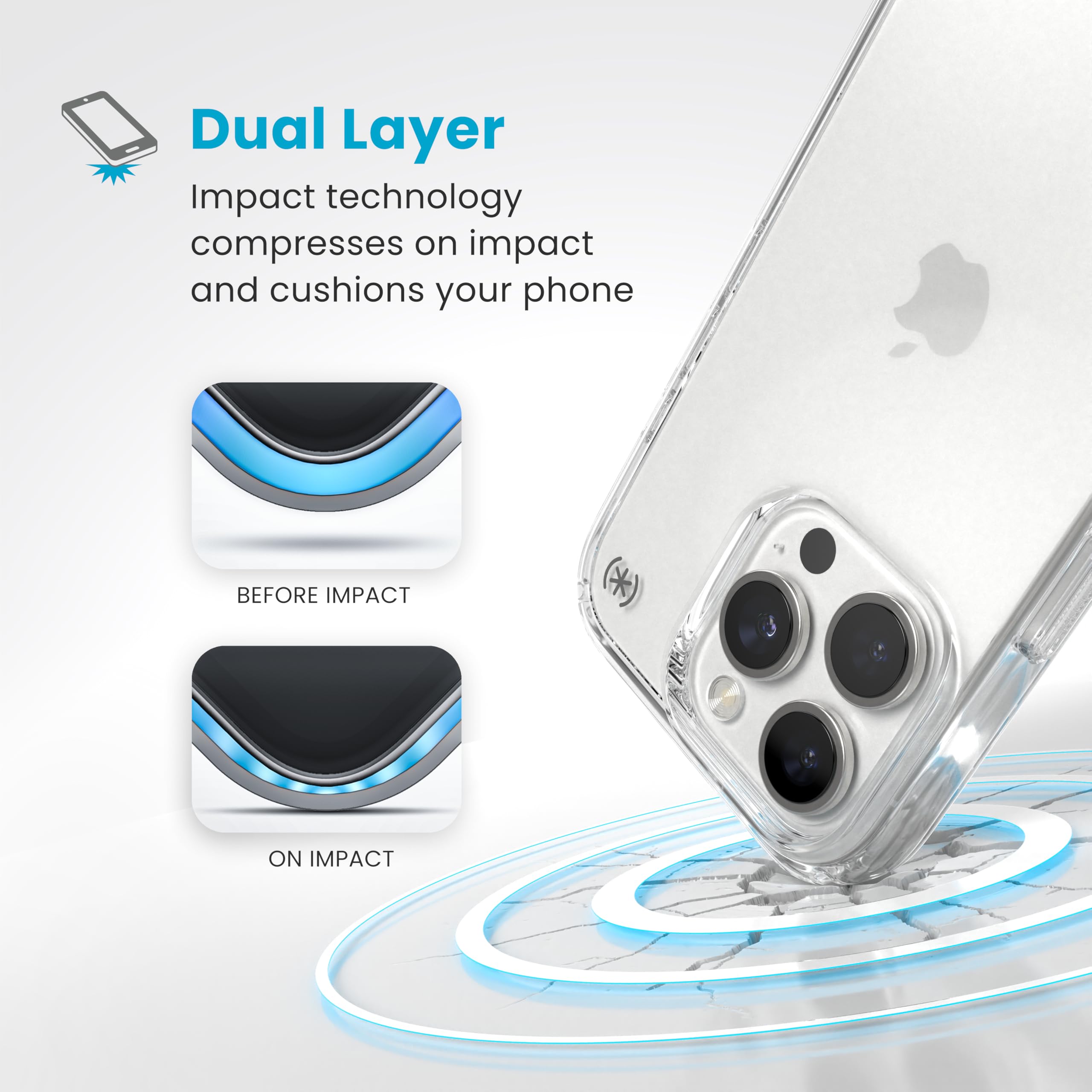 Foto 6 pulgar | Funda De Teléfono Speck Clear Presidio Perfecta Para Iphone 16 Pro - Venta Internacional.