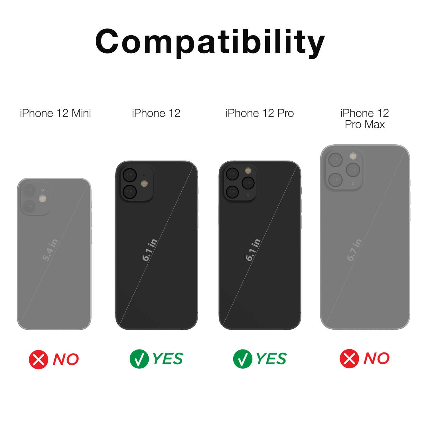 Foto 2 | Funda Raptic Shield Para Iphone 12 Y 12 Pro De 6.1 Pulgadas Negra - Venta Internacional.