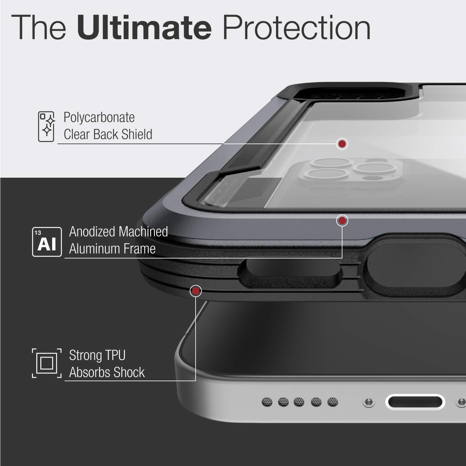 Foto 5 pulgar | Funda Raptic Shield Para Iphone 12 Y 12 Pro De 6.1 Pulgadas Negra - Venta Internacional.
