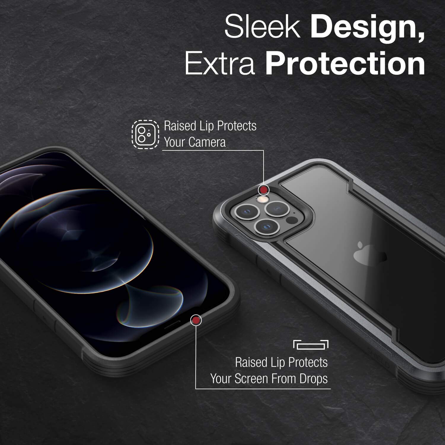 Foto 5 | Funda Raptic Shield Para Iphone 12 Y 12 Pro De 6.1 Pulgadas Negra - Venta Internacional.