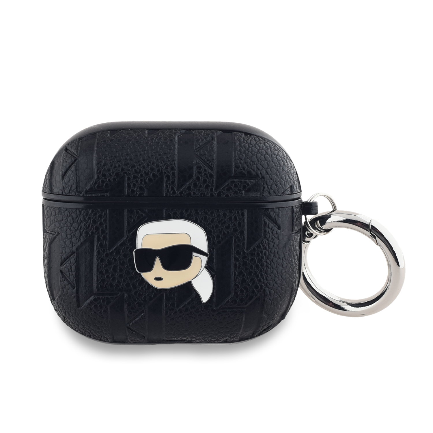 Foto 2 pulgar | Funda Karl Lagerfeld Monograma Cara Para Airpods 3 - Negro