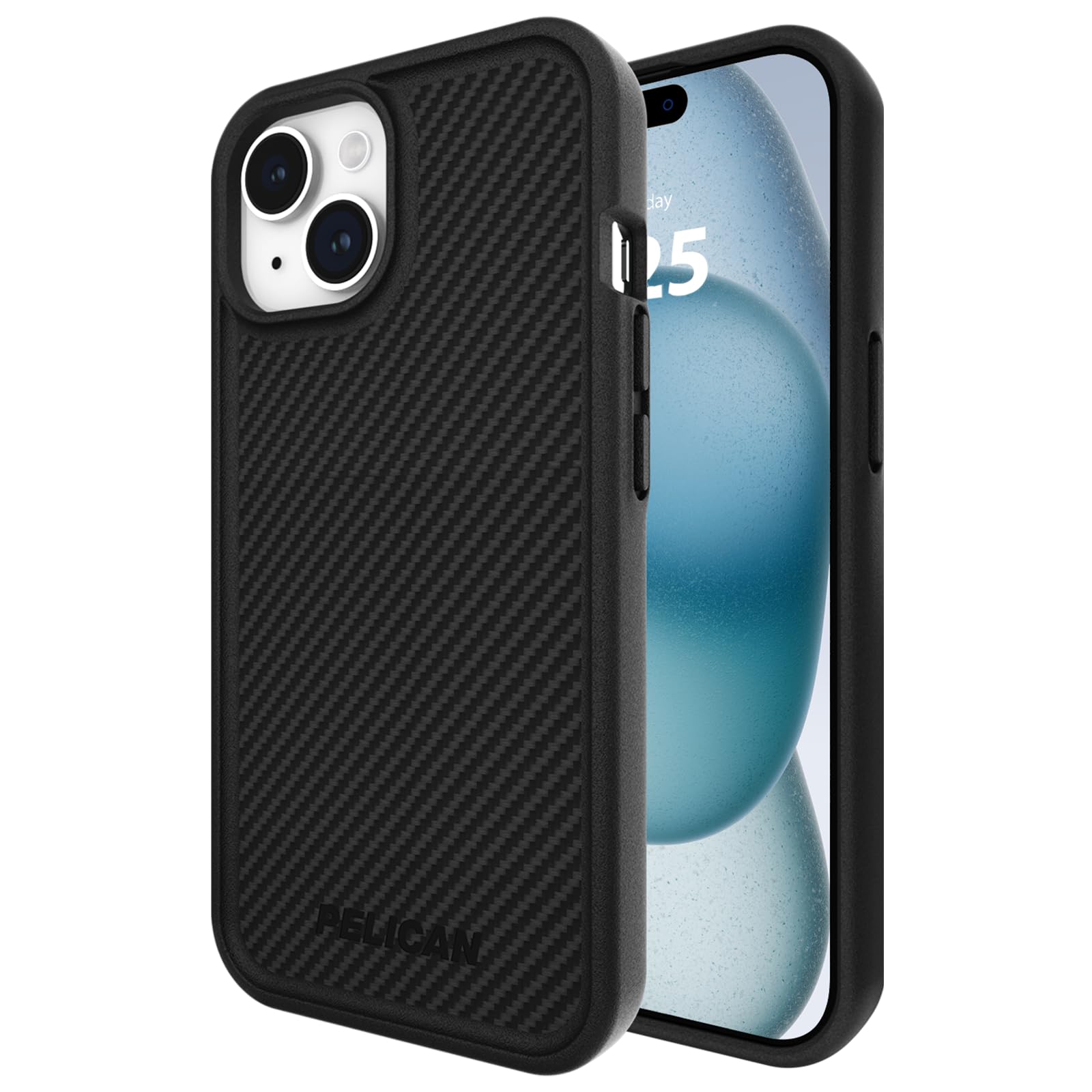Foto 2 pulgar | Funda De Teléfono Pelican Protector Series Para Iphone 15 6.1 - Carbono - Venta Internacional.