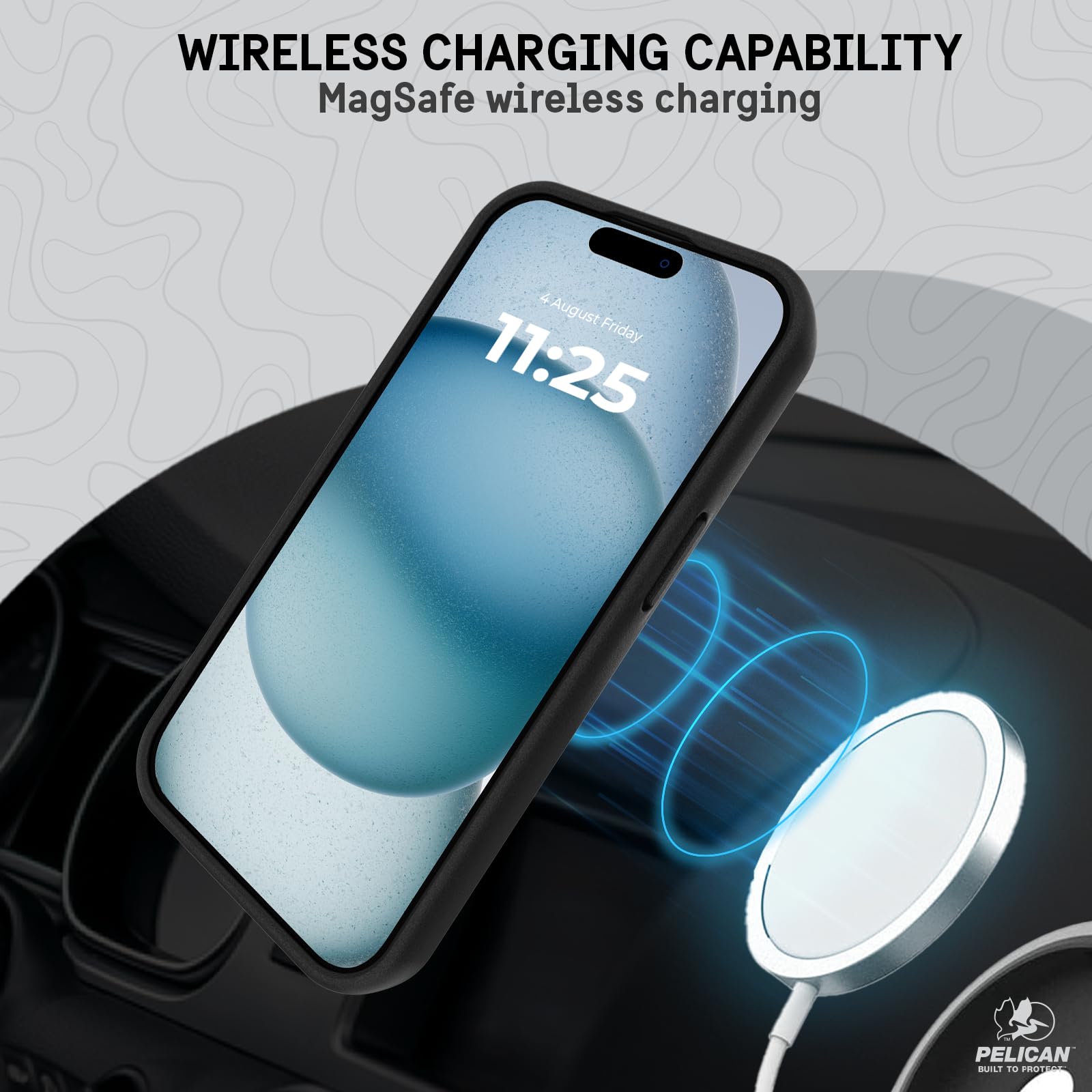 Foto 8 pulgar | Funda De Teléfono Pelican Protector Series Para Iphone 15 6.1 - Carbono - Venta Internacional.
