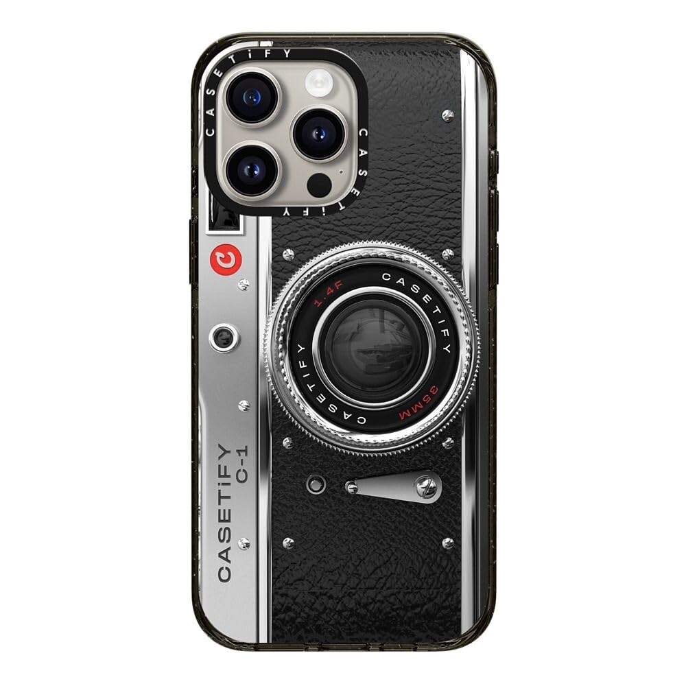 Foto 1 | Funda De Teléfono Casetify Impact Para Iphone 15 Pro Max, Color Negro Transparente - Venta Internacional.