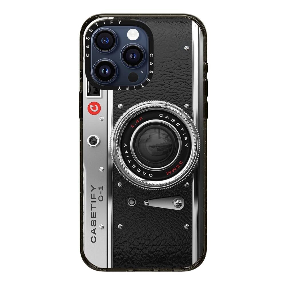 Foto 3 pulgar | Funda De Teléfono Casetify Impact Para Iphone 15 Pro Max, Color Negro Transparente - Venta Internacional.
