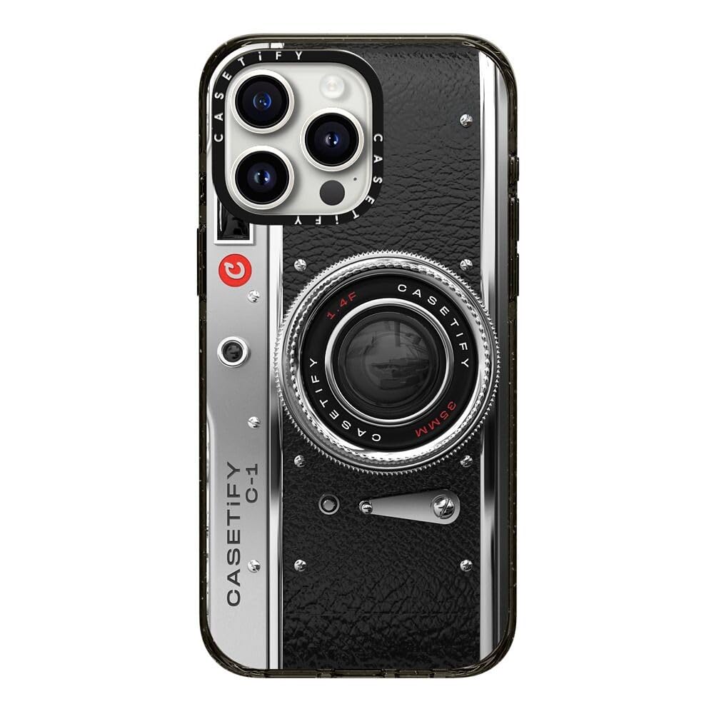 Foto 4 pulgar | Funda De Teléfono Casetify Impact Para Iphone 15 Pro Max, Color Negro Transparente - Venta Internacional.