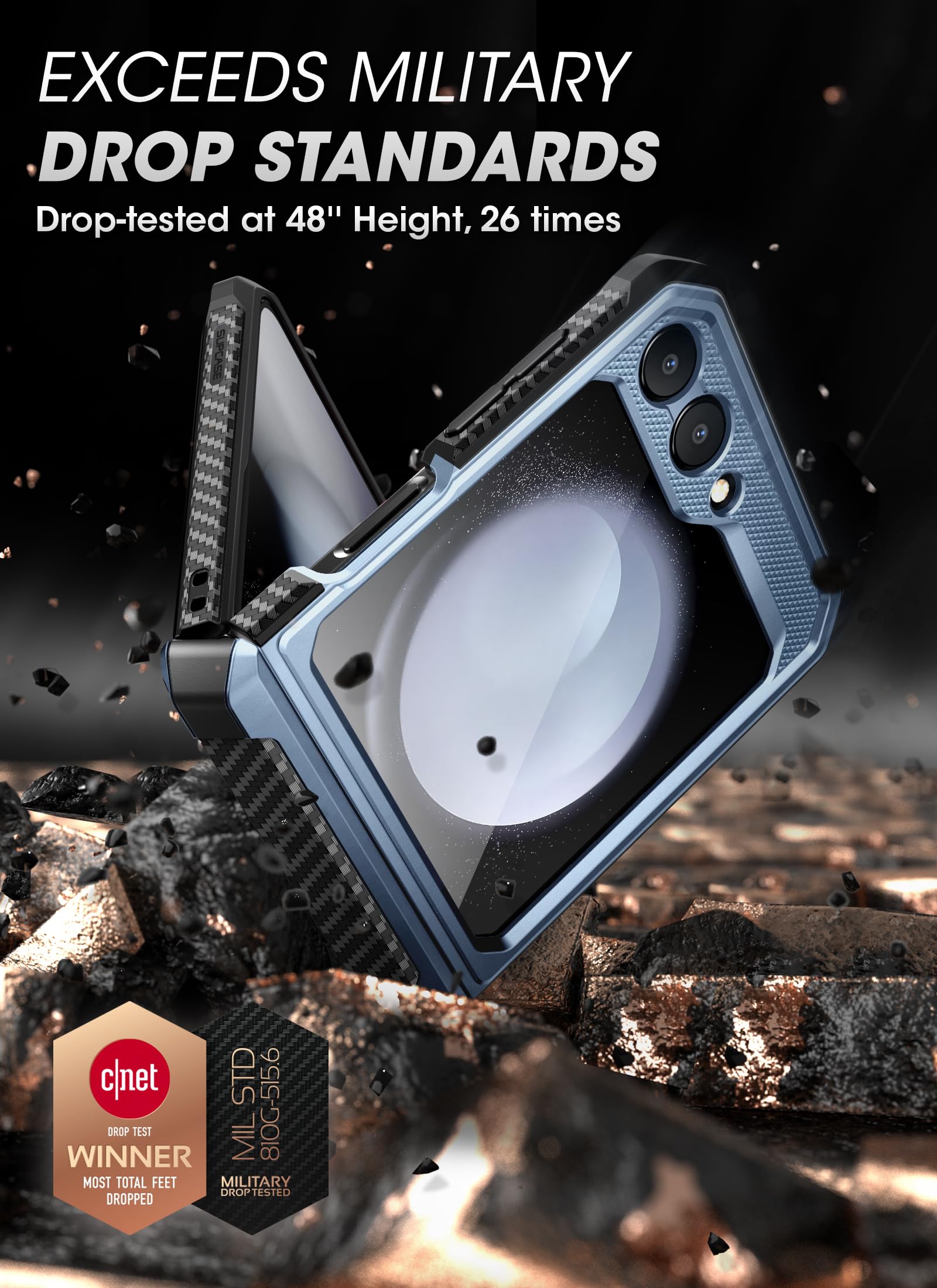 Foto 4 pulgar | Funda Supcase Unicorn Beetle Pro Para Samsung Galaxy Z Flip 5 5g - Venta Internacional.