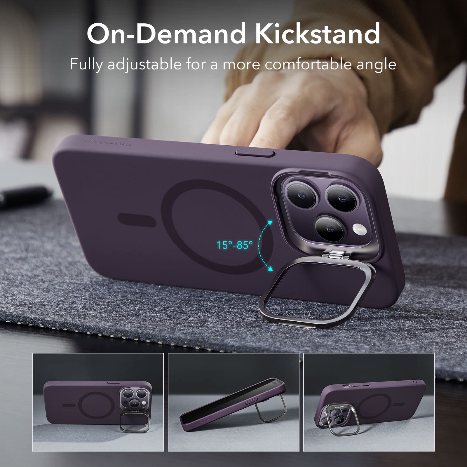 Foto 4 | Funda De Teléfono Esr Para Iphone 14 Pro Max Con Magsafe Purple - Venta Internacional.