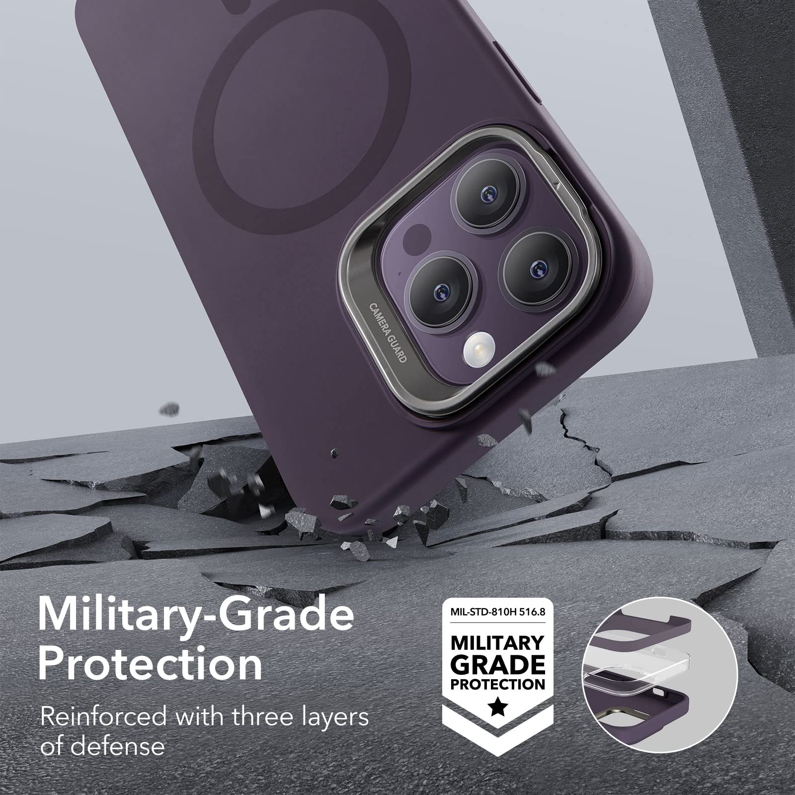 Foto 7 pulgar | Funda De Teléfono Esr Para Iphone 14 Pro Max Con Magsafe Purple - Venta Internacional.