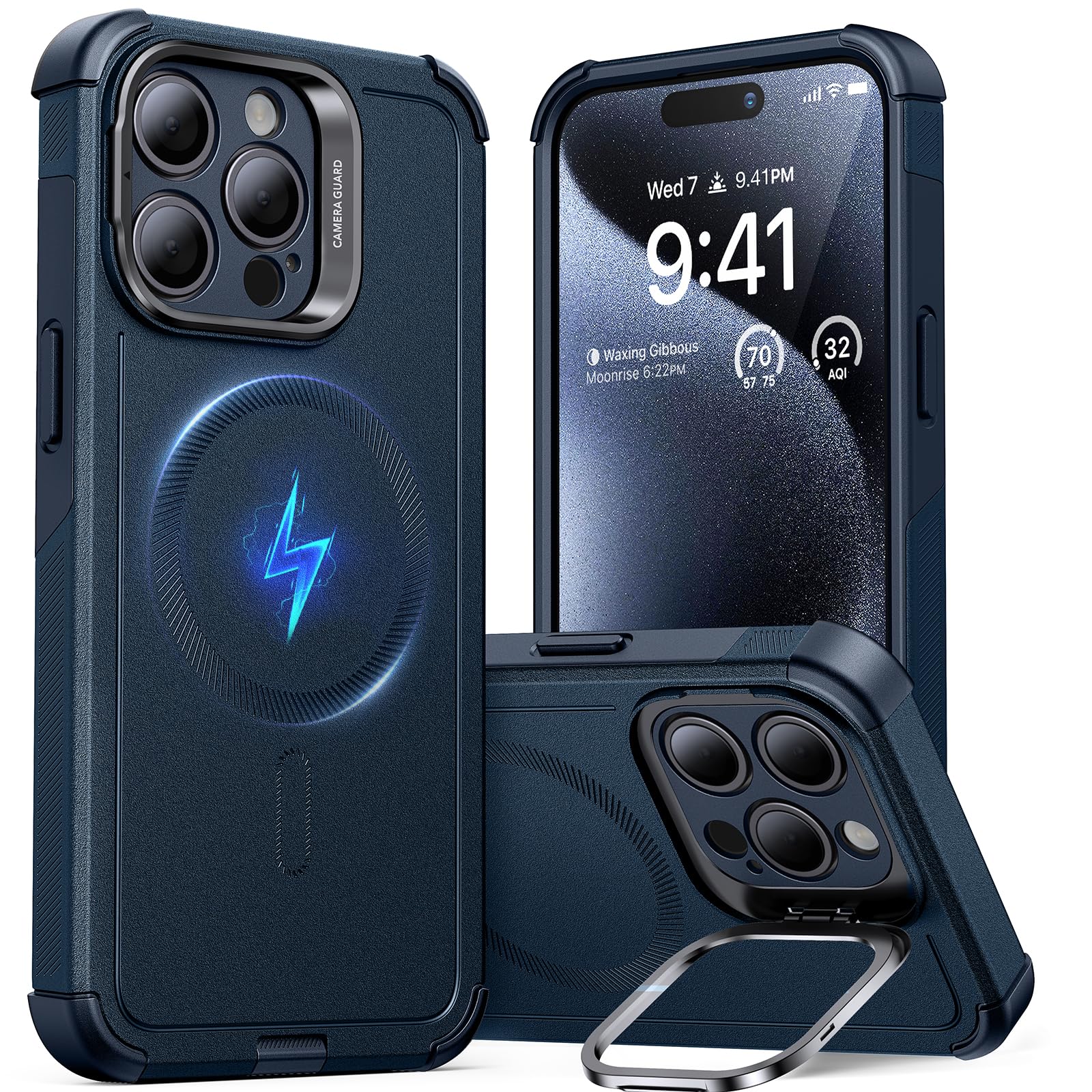 Foto 2 pulgar | Funda De Teléfono Esr Cyber Series Para Iphone 15 Pro Max Blue - Venta Internacional.