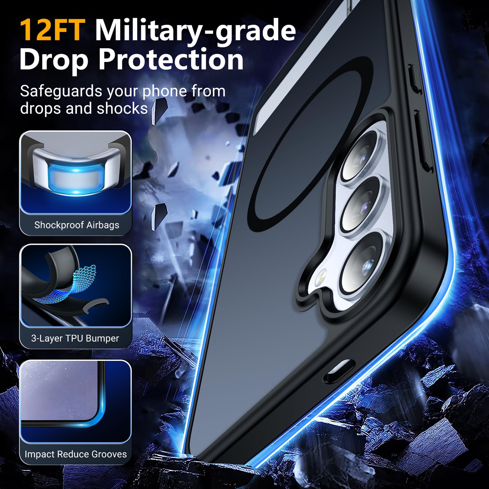Foto 3 | Funda Magnética Spidercase Con Soporte Invisible Para Samsung S24 Plus - Venta Internacional.